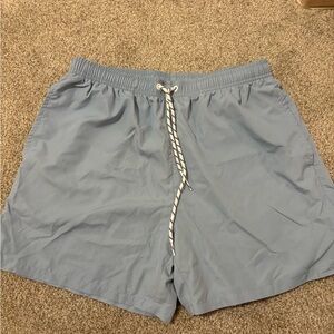 SHEIN Men's Sky Blue Swim Trunks